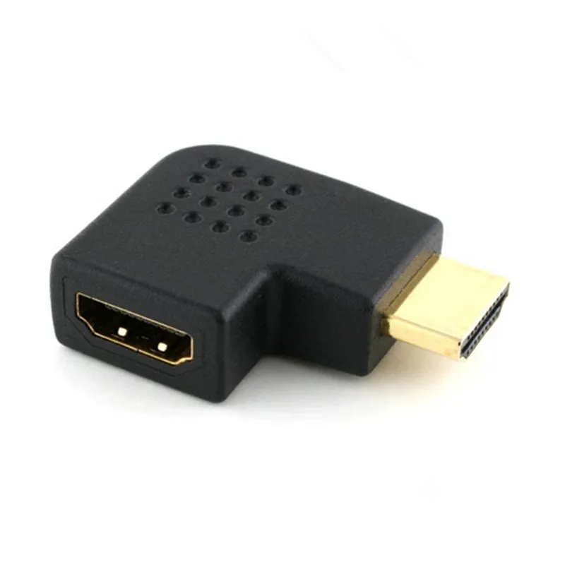 Адаптер удлинитель с углом 90 градусов влево или вправо HDMI совместимый 1 4 штекер