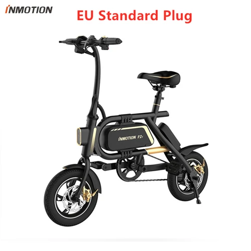 EU Standard Plug Складной велосипед Inmotion P2F, 36 В, литий-ионный аккумулятор, 350 Вт, 30 км/ч, 12 дюймов, мини-велосипед, электрический велосипед, CE RoHS FCC - Цвет: EU Standard Plug
