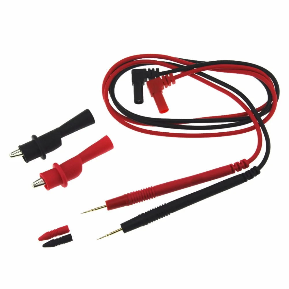 

Shanwen 1 Pair Probe Gold-plated Test Leads for Multimeter Needle Tip + Alligator Pliers 4NB900180