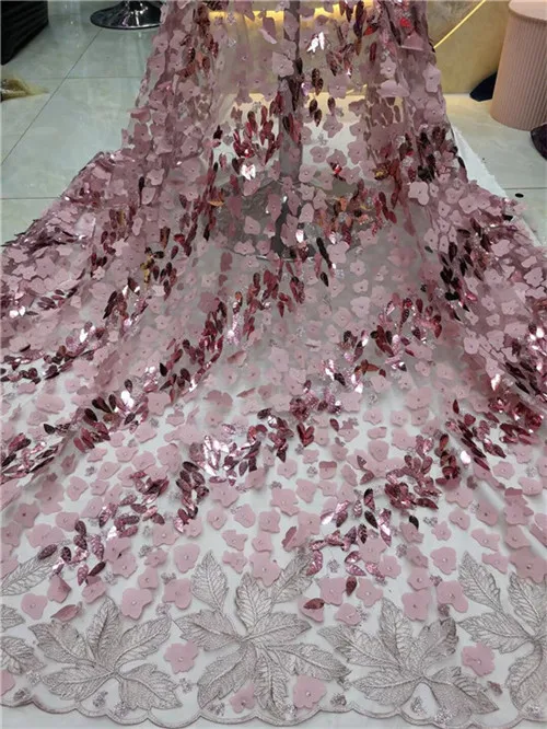 Высококачественная кружевная ткань из фатина в нигерийском стиле Цвет Зеленый