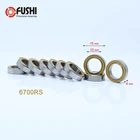 Шарикоподшипники 6700RS, тонкие шарикоподшипники 6700-2RS, 10 шт., 10*15*4 мм, 61700 RS, 6700 2RS, с оранжевым герметичным ABEC-3