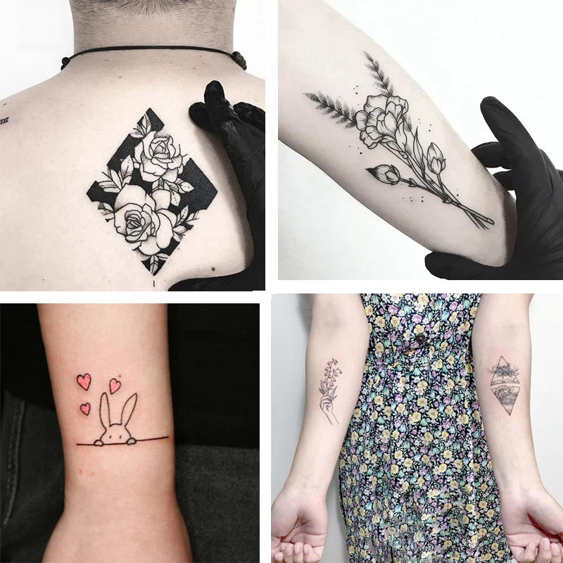 DE.SOUL New 2018 Original Fashion for body tattoo Small Fresh And Beautiful Personality Girls men Temporary Tattoo Stickers | Красота и