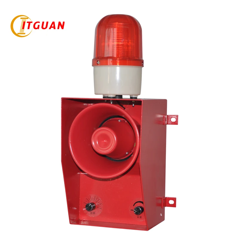 TGSG 06B постоянного тока/AC12V 380V светодиодный Предупреждение лампа 130dB мерцающий