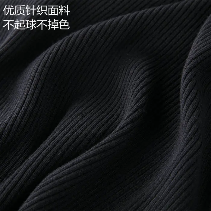 Spring Autumn Women Knitting Jumper Pullover Black Long Sleeve Half Collar Chunky Choker Sexy Sweaters Knitted pull femme | Женская