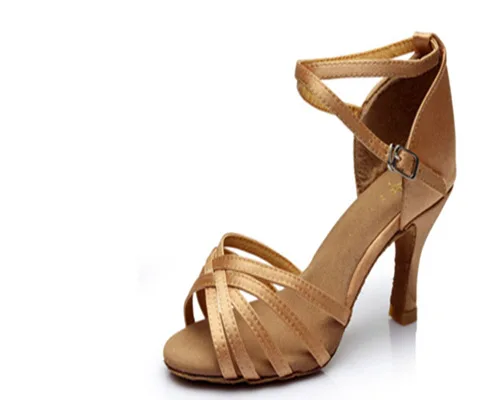 Новинка г.; вязаная женская обувь; Zapatos De Mujer; женская обувь для танцев; женская обувь для бальных танцев; sapato feminino; женская обувь для латинских танцев; 5 см/7 см - Цвет: Knit Beige High-7cm