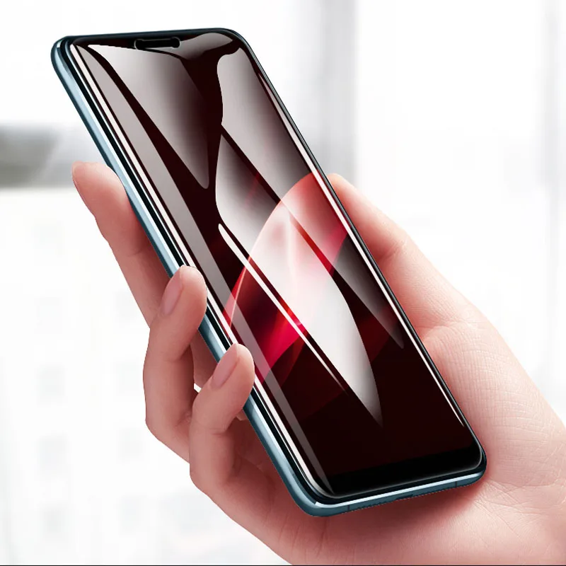 Закаленное стекло 6 28 дюйма с полным покрытием для OPPO R15 зеркальная защита экрана