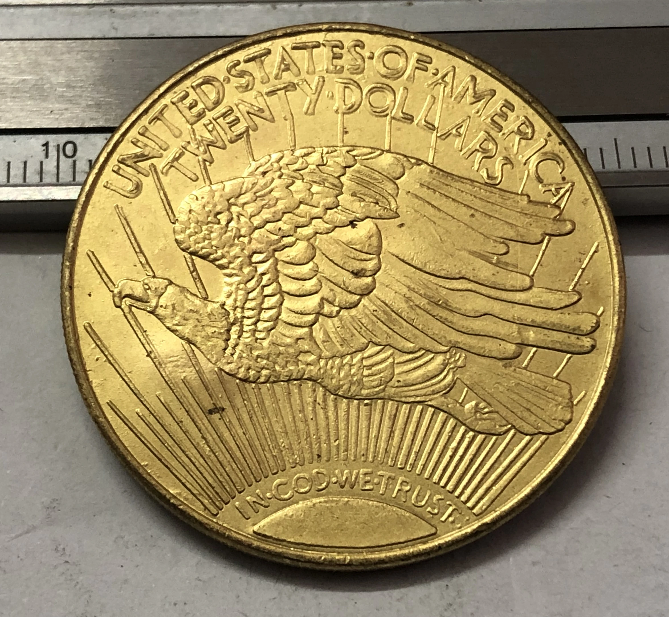 1909 P.D.S США SAINT GAUDENS $20 Золотой доллар точная копия монеты | Дом и сад