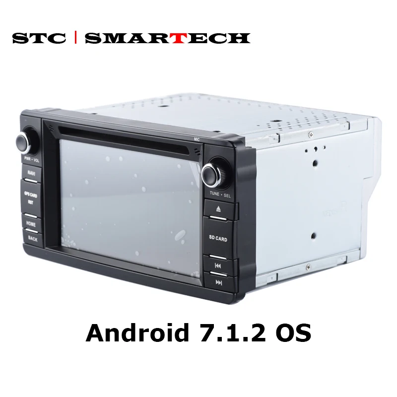 SMARTECH 2 Din Android 7.1.2 OS автомобильный аудио CD DVD радио плеер gps навигация для MITSUBISHI Outlander