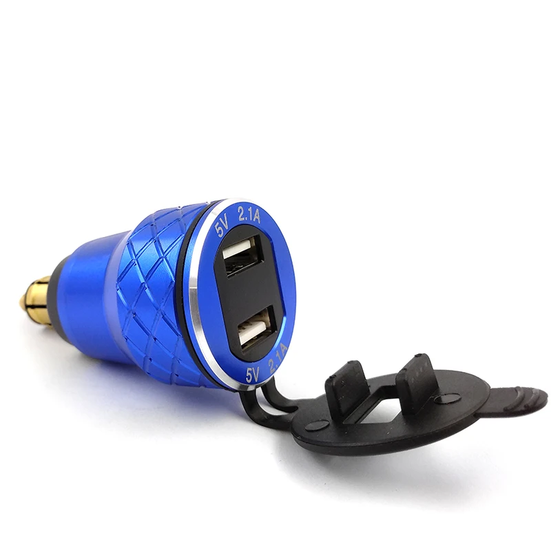 Автомобильное зарядное устройство для мотоцикла 4 2 а с двумя USB портами|lighter socket|car