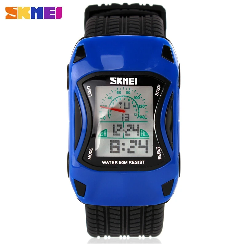 Famous Brand Children Led Digit Watches Sports Car Cartoon Watch Waterproof Children Kids Wristwatch Boys Girls Clock Kids Watch