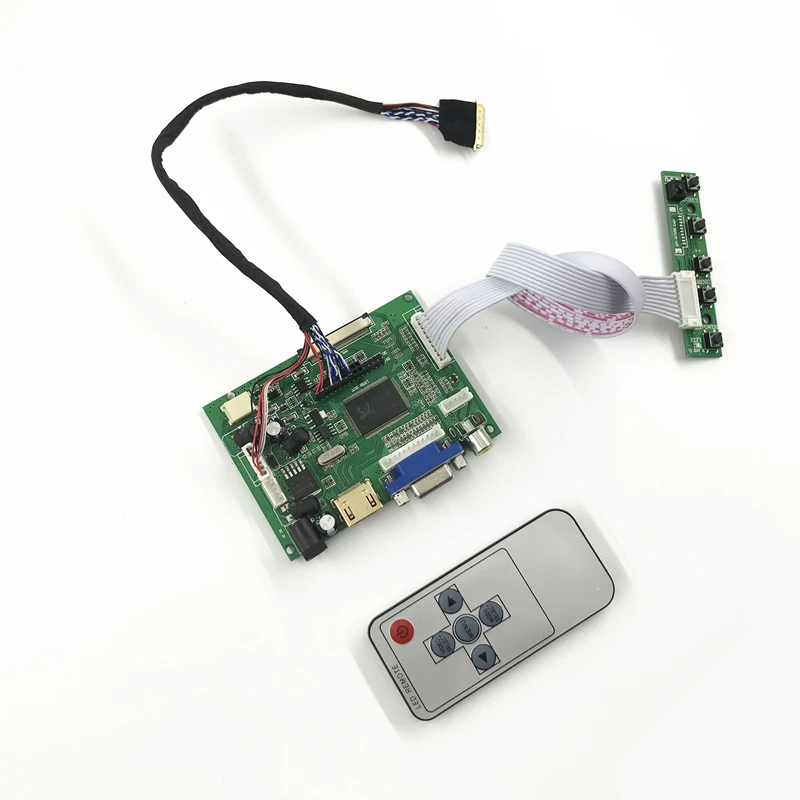 RTD2660 VGA 2AV HDMI совместимая плата ЖК контроллера LVDS ДЛЯ 15 6 дюймовой панели LTN156AT02 1366X768