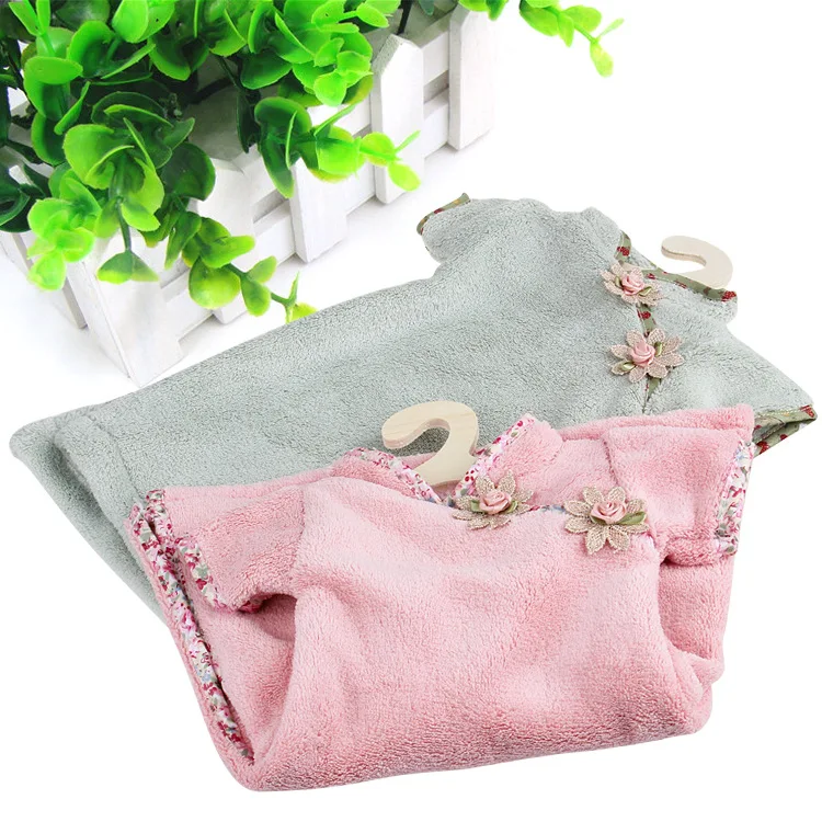 

Chinese dress Hand Towel Hanging One-piece Dress Shaped Hand Towel Thicken Absorbent Bathroom/Kitchen