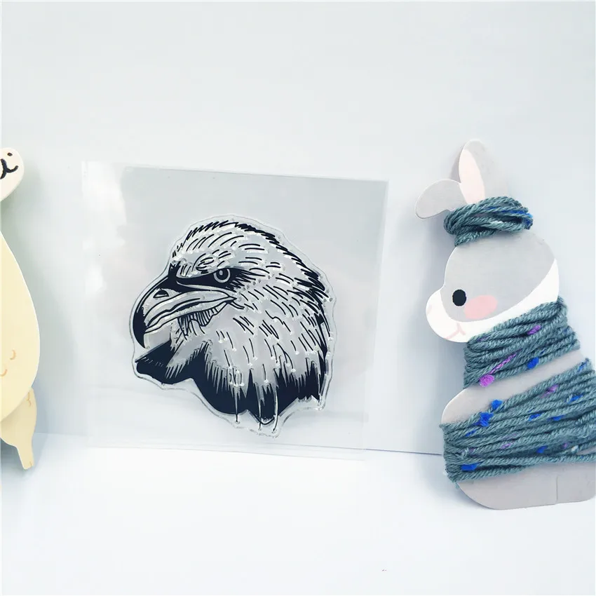 PANFELOU The eagle head Transparent Clear Silicone Stamp/Seal for DIY scrapbooking/photo album Decorative clear stamp sheets | Дом и сад
