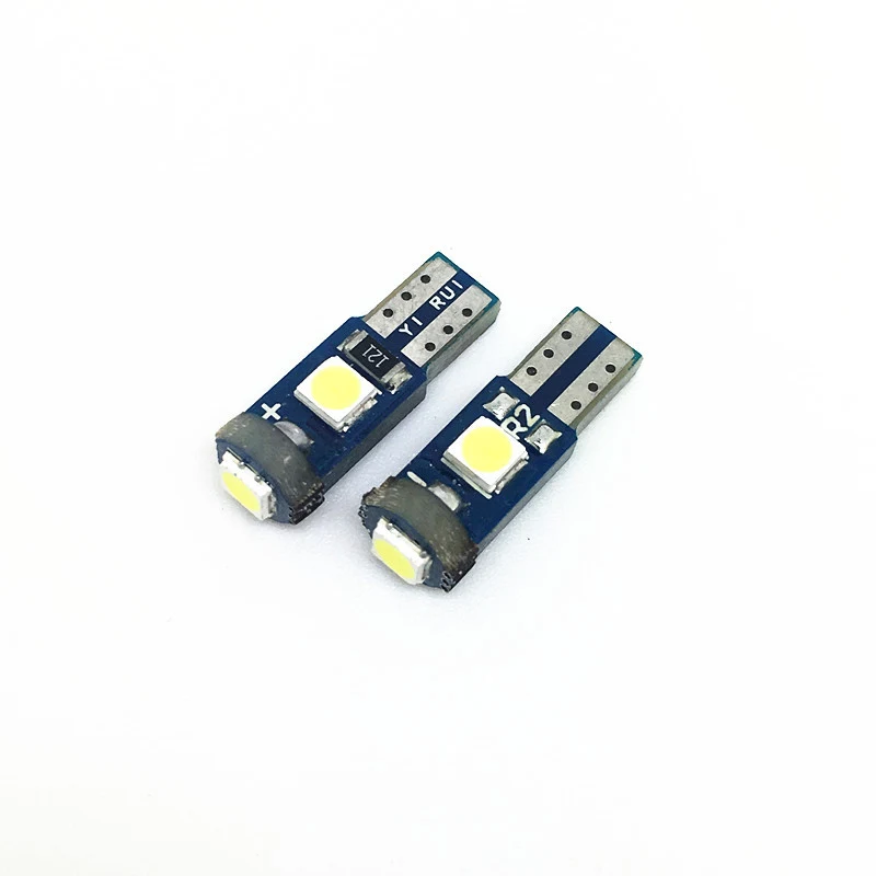 2 шт. светодиодсветильник Лампы Canbus 12 В T5 3030 SMD 17 18 37 74|Сигнальная лампа| |