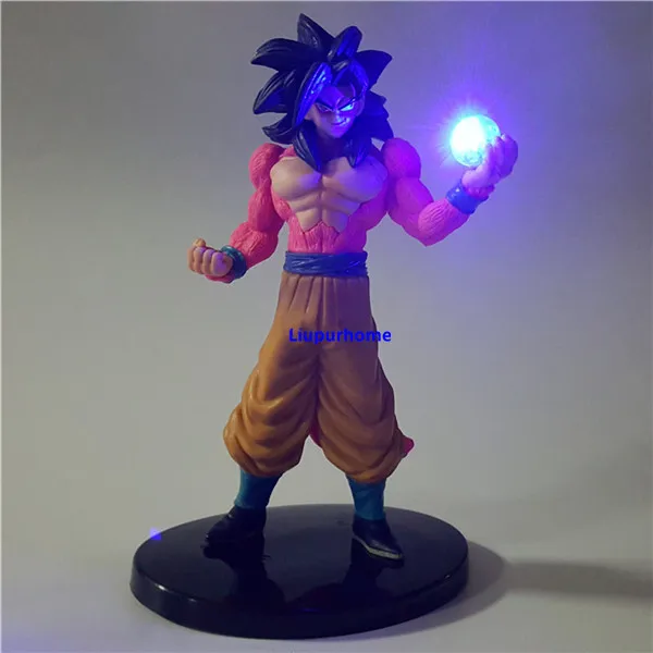 RGB Dragon Ball Z Супер Саян Гоку Мужские Шорты для купания светодиодный ночник лампа DragonBall Goku лампа ПВХ фигурка-модель для детей, игрушки в подарок на Рождество - Испускаемый цвет: RGB