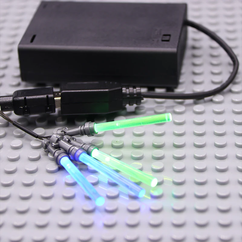 Светодиодная лампа 4 lightsaber в 1 USB для лего фигурки солдат из звездных войн Дарт