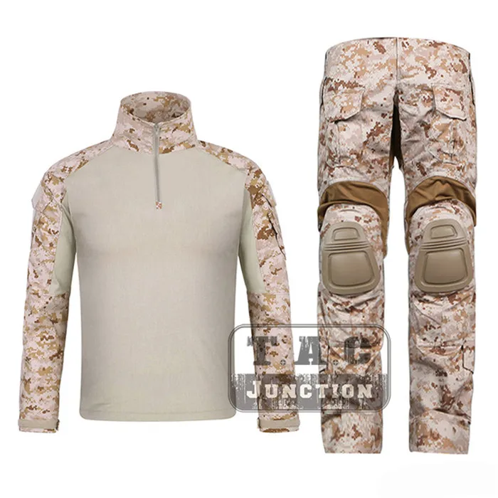 EmersonGear G3 Combat Unitform EmersonTactical BDU камуфляжная рубашка и брюки для военных страйкбола Мультикам для охоты - Цвет: AOR1