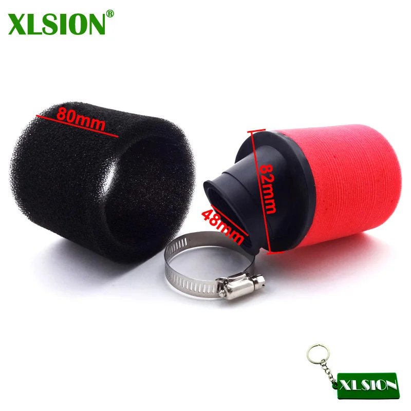 XLSION Racing 48 мм воздушный фильтр из гнутой пены Clearner для Pit Pro Dirt Trail Bike GY6 Мопед Скутер