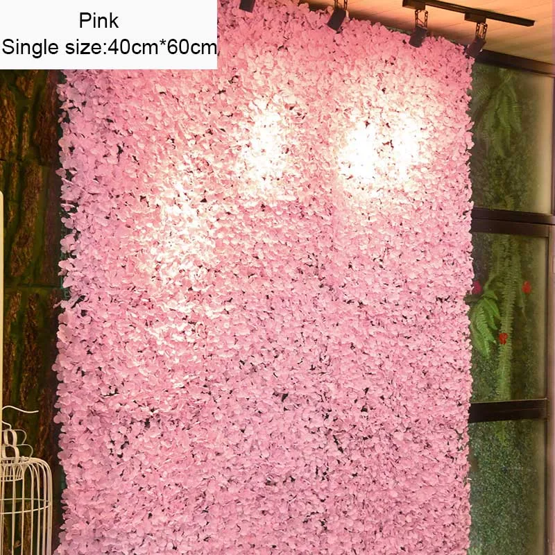pink1 Одиночные 40 см* 60 см вечерние настенные Искусственные цветы настенные украшения для дома Свадебные украшения Кофейня украшения стен - Цвет: pink1