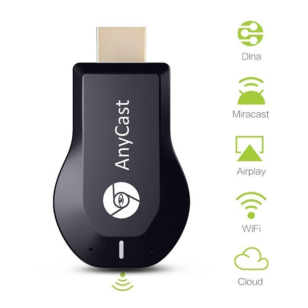 Anycast M2 Plus беспроводной HDMI медиа Видео Wi Fi 1080P дисплей Dongle приемник Android адаптер tv