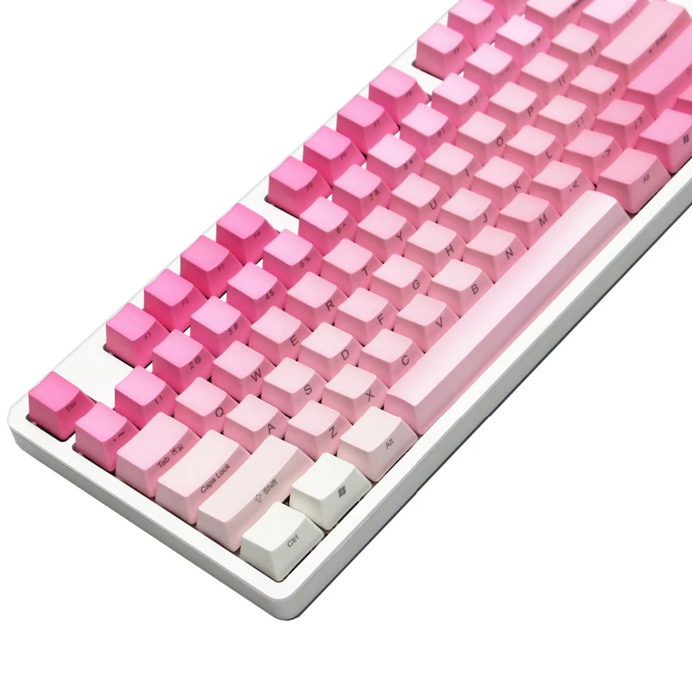 Градиентный цвет PBT keycaps OEM 87 ключ ANSI раскладка MX Переключатель боковая печать механическая клавиатура keycap Keycaps только, не клавиатуры