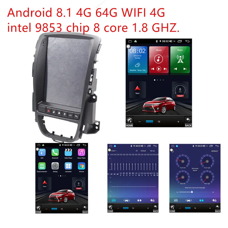 9.0 4G 64G WIFI 4G ZOYOSKII Android 9,0 10,4 дюймов ips vetical экран автомобильный gps Мультимедиа Радио bt navi для Opel Astra J, Vauxhall Astra 2010 - Цвет: 9.0 4G 64G WIFI 4G