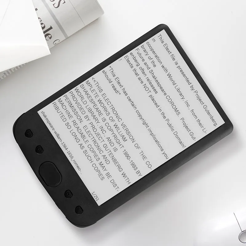 Электронная книга 8 ГБ E Ink 6 дюймов e Reader разрешение 800x600 дисплей 300DPI с крышкой