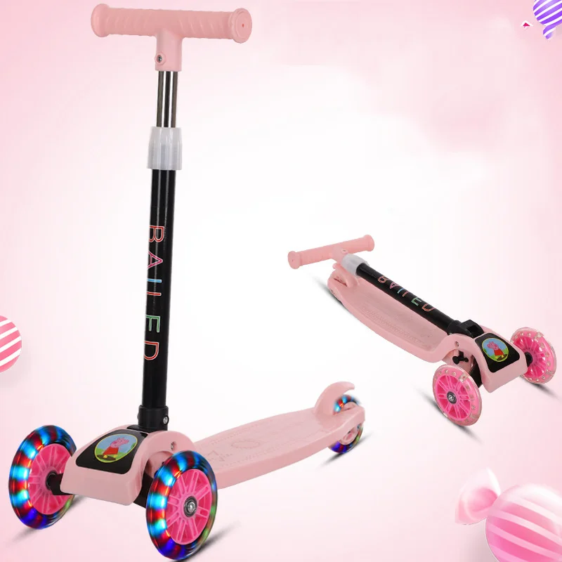 

Children Scooter Tricycle Baby 3 In 1 Balance Bike Ride On Toys Flash Folding Meter Car Child Toys Ride on Toys