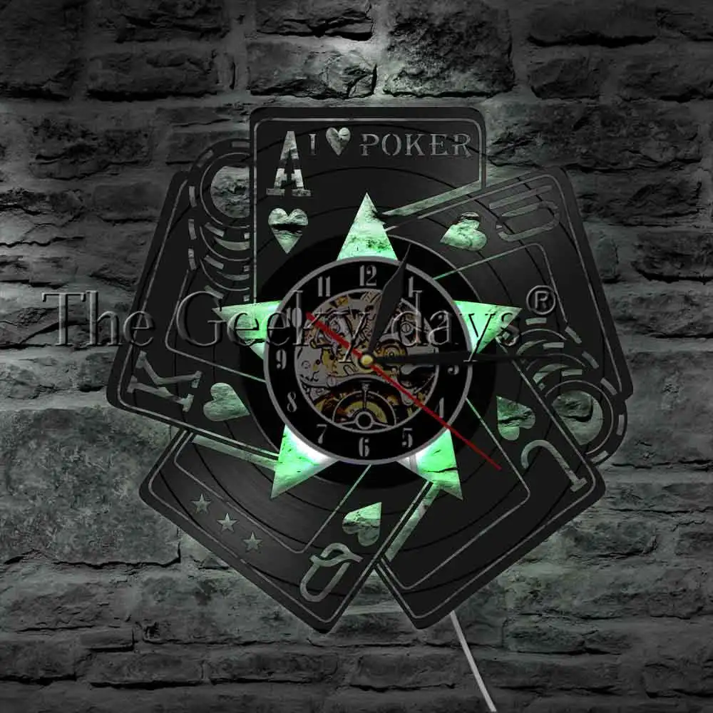 I Love Poker королевские заподлицо игровая комната декоративные настенные часы