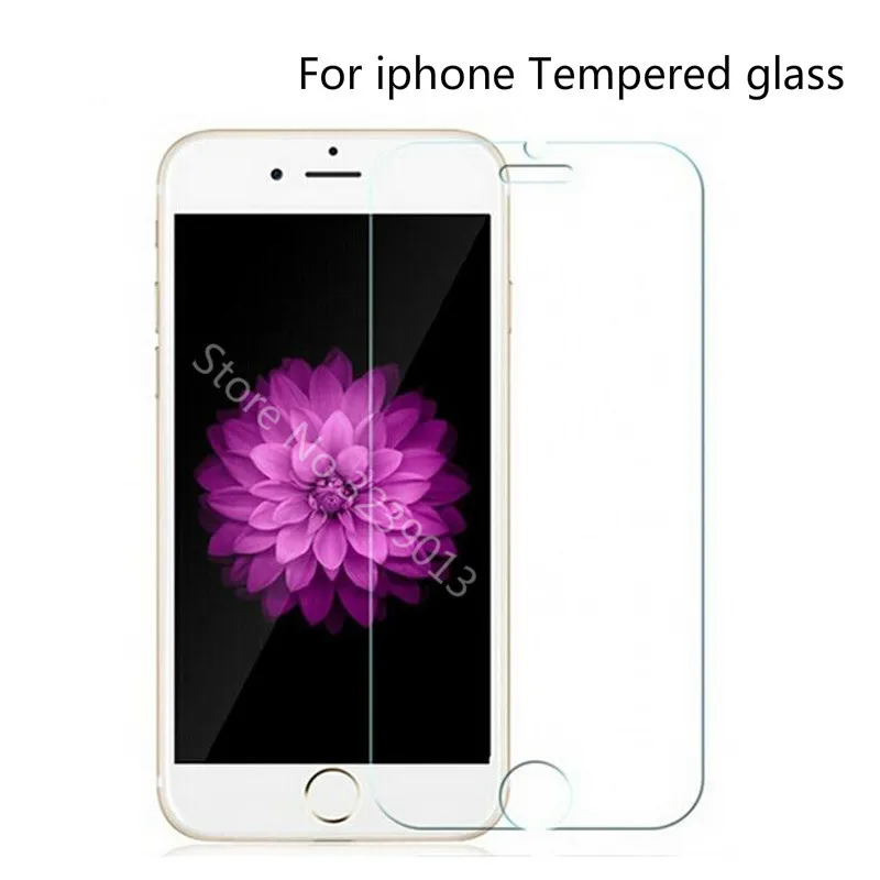 2.5D 0 26 мм HD закаленное стекло для iPhone 6 6s Plus 5s 5 SE 4S 4 Противоударная Защитная пленка 7