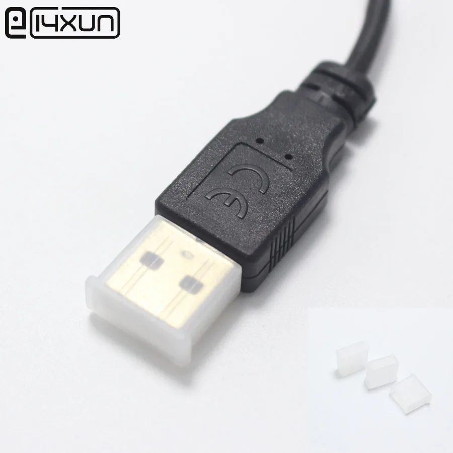 10 шт. Защитная крышка от пыли для USB 2 0 удлинительного кабеля A Тип чехол передачи