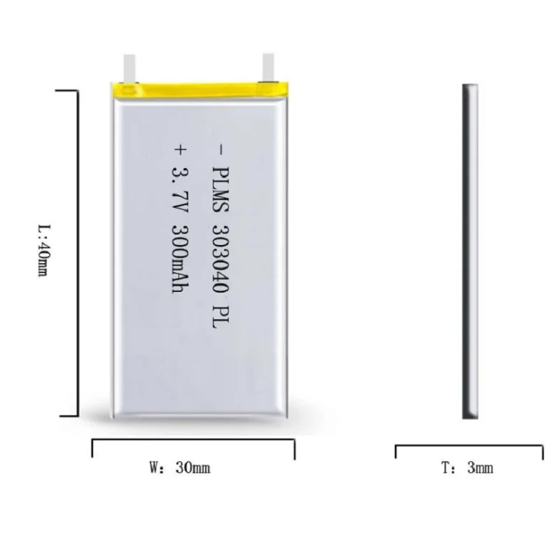 Китайский поставщик фабрика Antirr OEM 303040 3 7 в lipo rc аккумулятор 300 мАч для