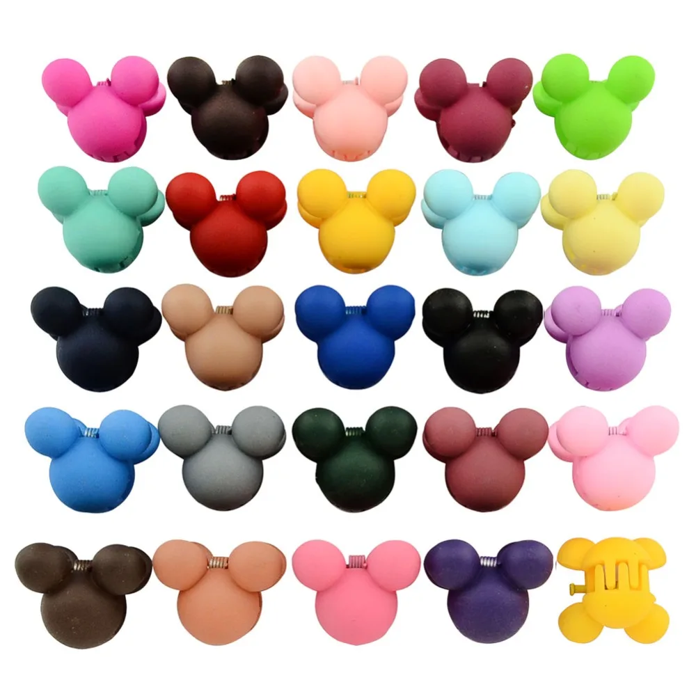 25pcs/lot 0.8 Inch Korea Hair Accessories Baby Girls Hairpin Small Rabbit hair Clips Bangs Claws For Children 667 | Детская одежда и