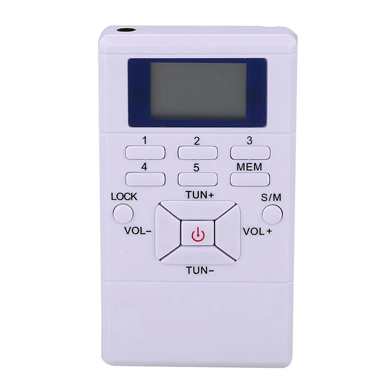 New Mini FM Radio with Earphone Digital Display Dual Channel Single Band Portable DOM668 | Электроника