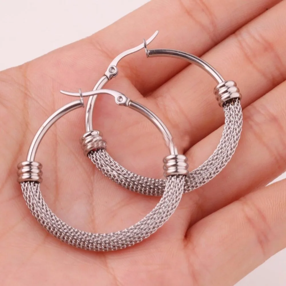 Женский ювелирный комплект из колье и серёг нержавеющей стали 316L | Украшения