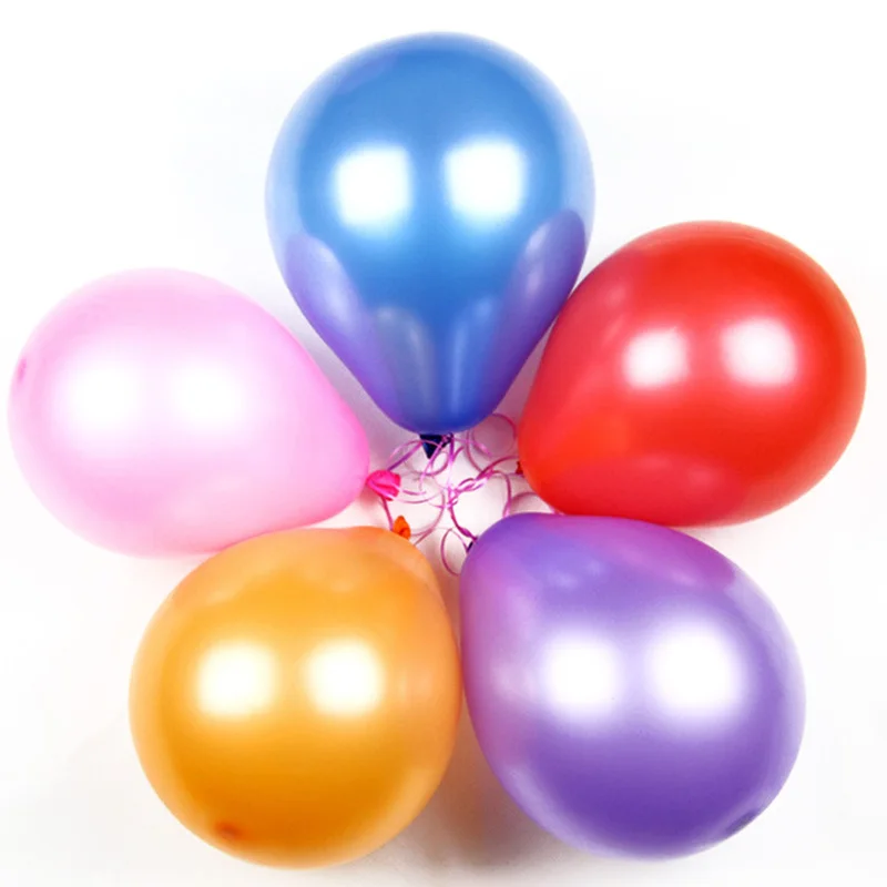 Hot 100 Pcs/lot 10 cm Latex Helium Inflatable Thickening Pearl Balloons Wedding Supplies Birthday Party Decoration Air Ball|100 pcs/lot|wedding