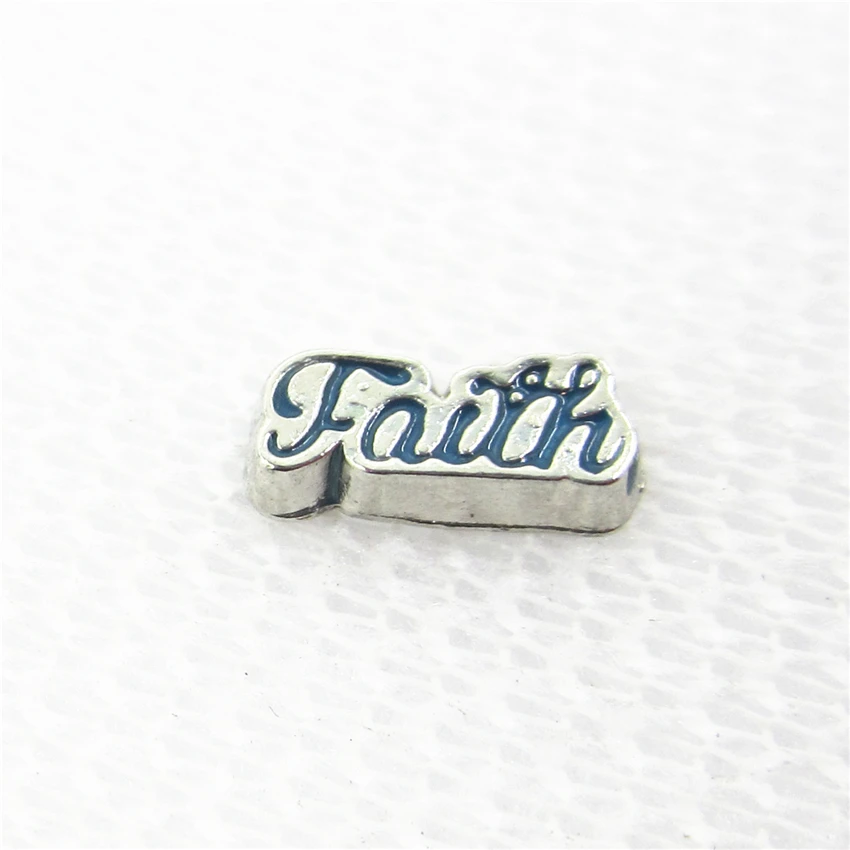 20 шт./лот лидер продаж Плавающие Подвески Faith живые стеклянные памятные плавающие
