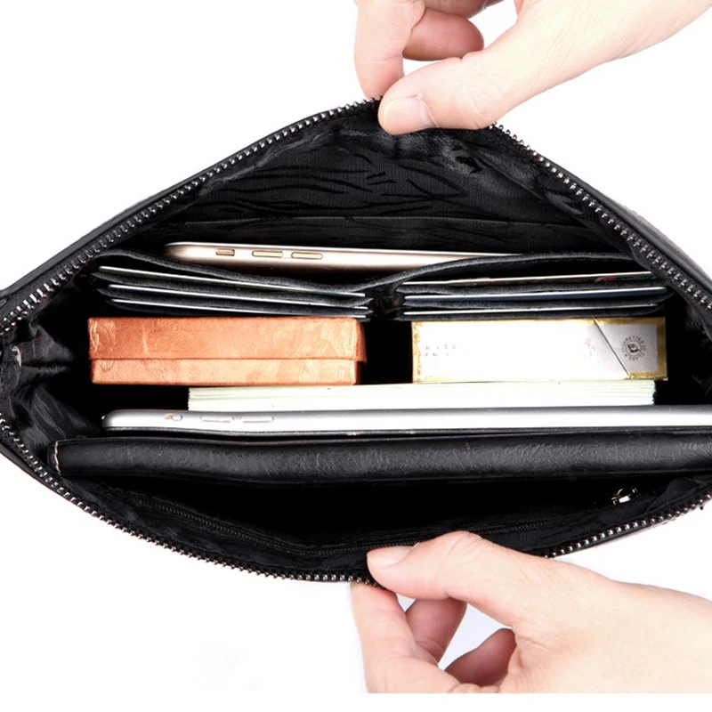 Wmnuo брендовая мужская сумка из натуральной воловьей кожи клатчи мужской тонкий