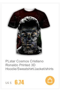 PLstar Cosmos Cristiano Ronaldo 3D принт Толстовка/куртка/мужские и женские галактические синие рубашки Прямая