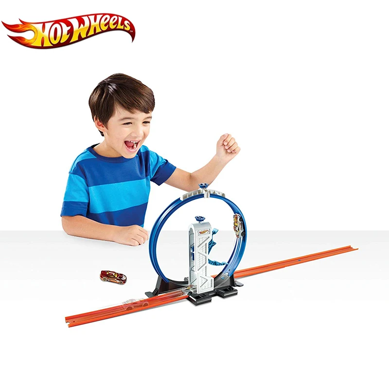Hotwheels Track Builder необходимый трек пакет и автомобиль ассортимент 3 в 1 Строительная
