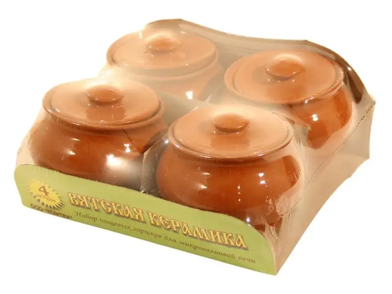 Набор горшков для запекания ВЯТСКАЯ КЕРАМИКА 4 предмета |