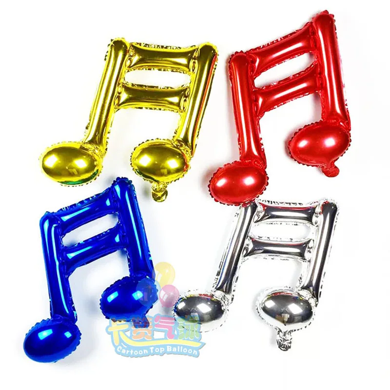 Новые 10 шт./лот разноцветные музыкальные нотки воздушные шары товары для дня