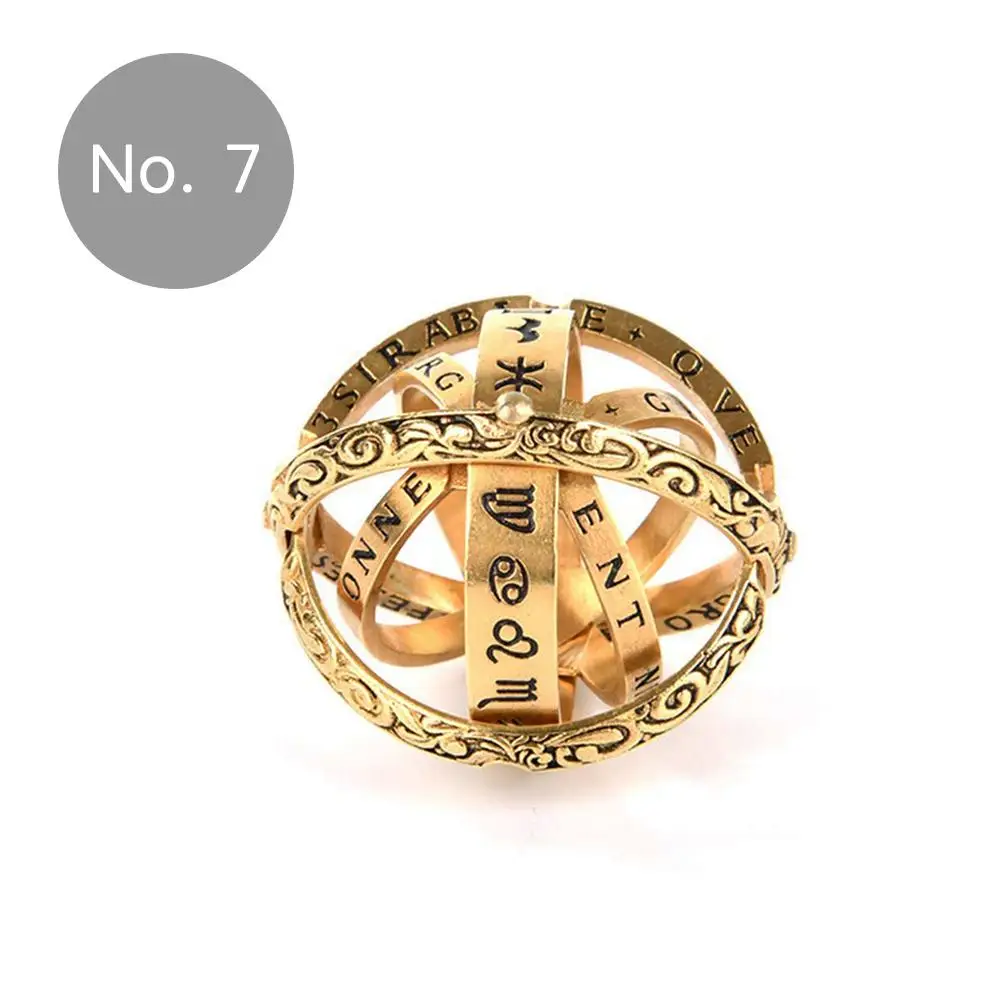 Astronomical Ball Ring Retro Flip Ball Type Becomes Astronomical Ball Ring Cosmic Creative Student Fingers Day Gift