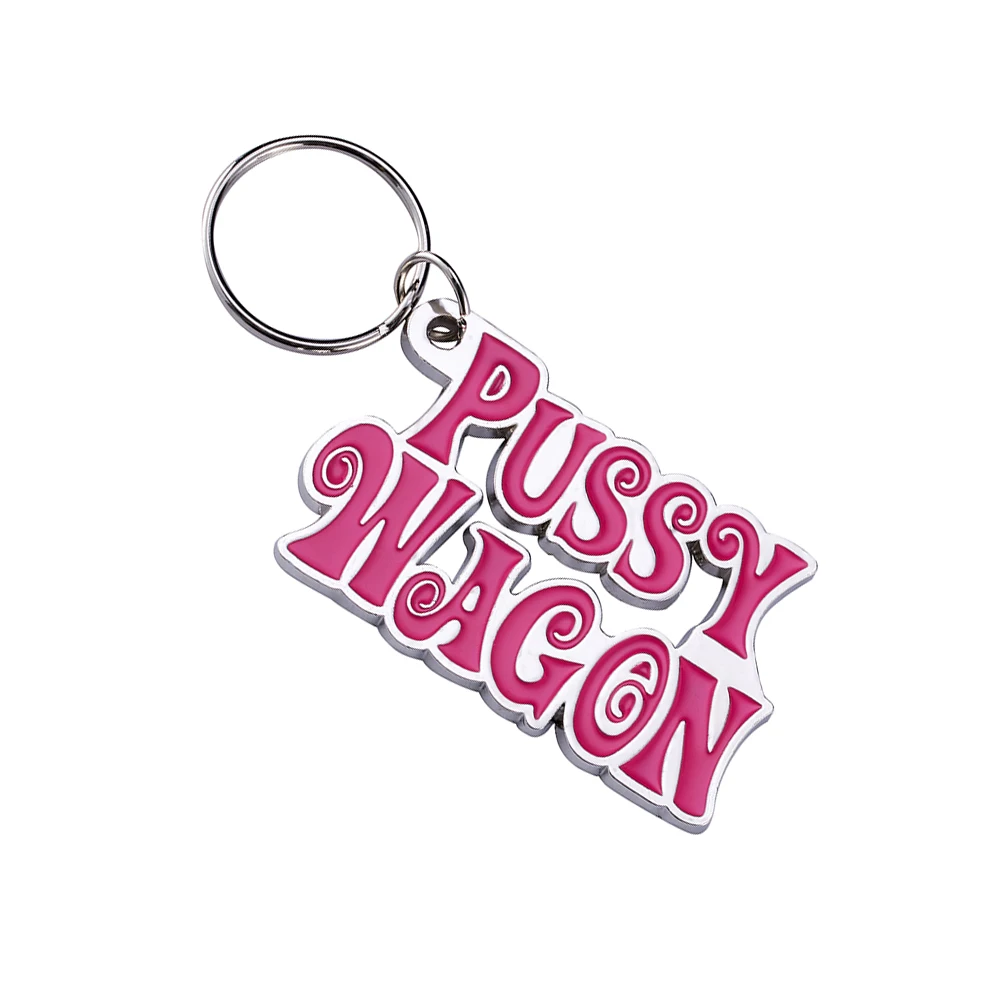Vicney/розовая игрушка Pussy Wagon хорошего качества брелок для ключей с буквами