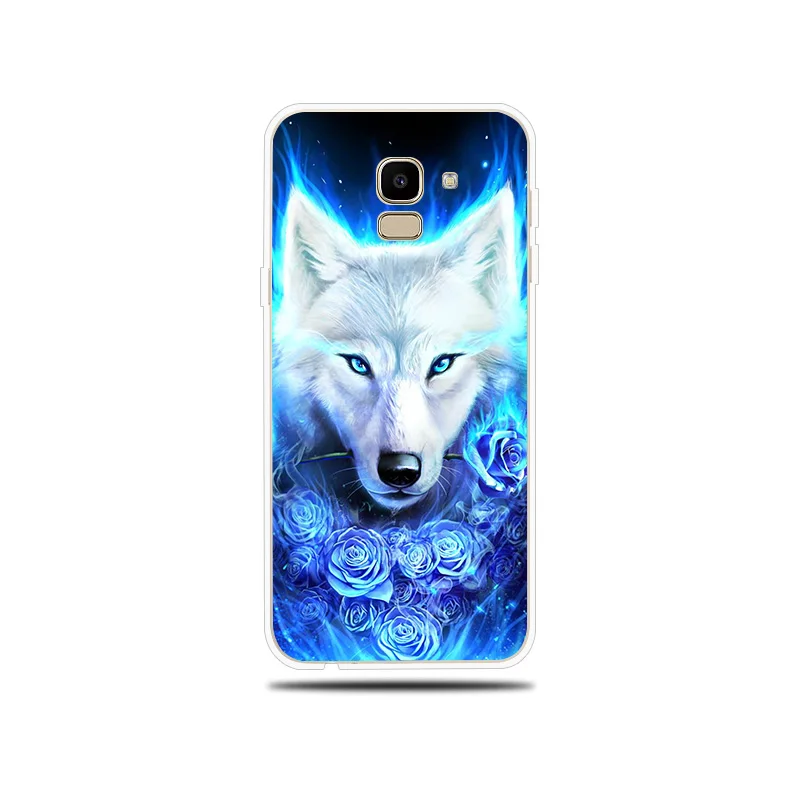 Дикий волк с рисунком силиконовый чехол для Samsung Galaxy J1 Mini J2 Pro J3 J5 J7 Prime 2017 2016 2015 J4 J6 J8
