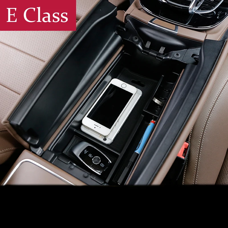 Для Mercedes Benz E Class W213 автомобильный Стайлинг центральный подлокотник коробка для