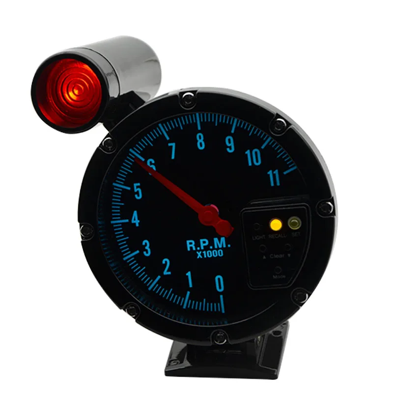 5 дюймов Авто Тахометр RPM Датчик предупреждающий светильник задний 7 цветов
