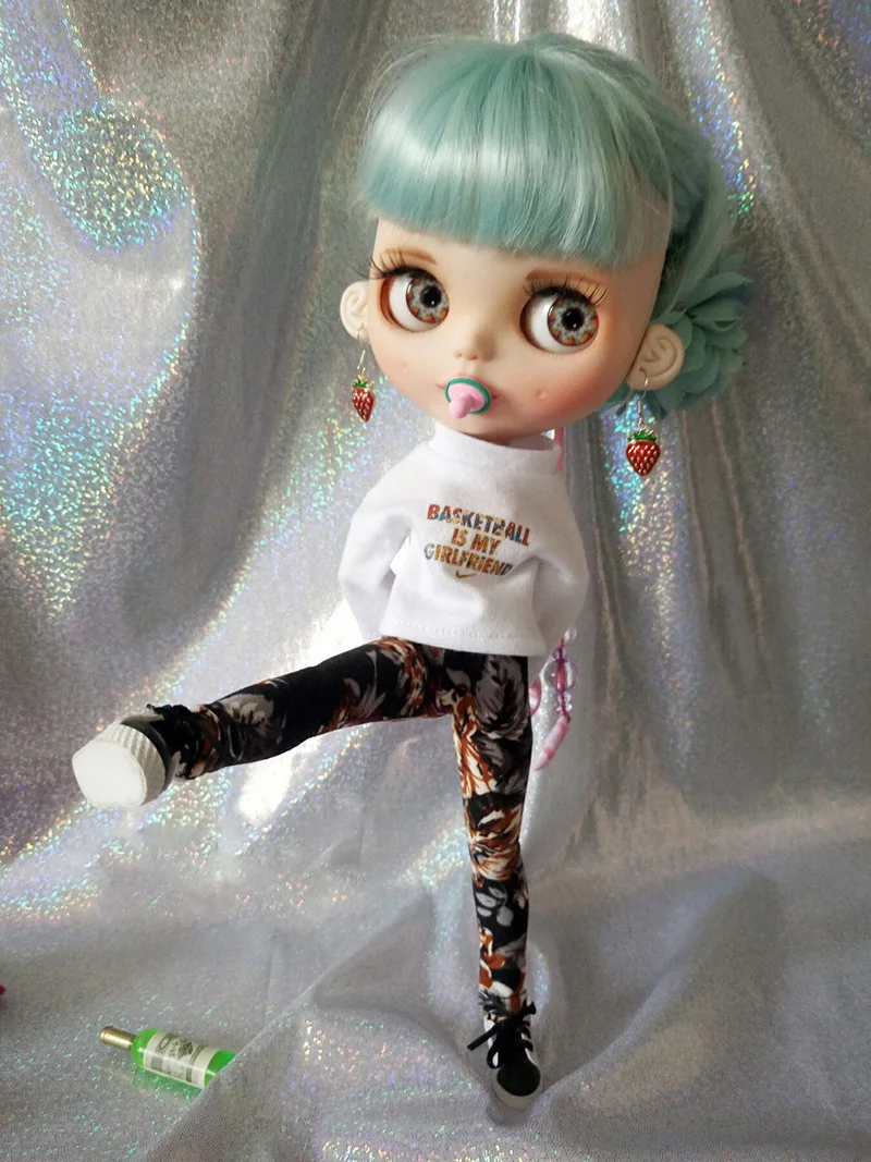1 шт. крутые леггинсы обтягивающие штаны для кукол Blyth 1/6 Аксессуары Одежда для кукол