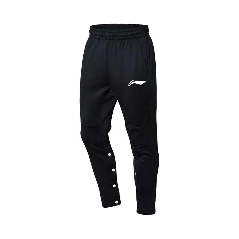 Li-Ning мужские баскетбольные штаны BAD FIVE флисовые теплые удобные спортивные штаны с карманами на кнопках AKLN877 MKY425 - Цвет: AKLN877-2H