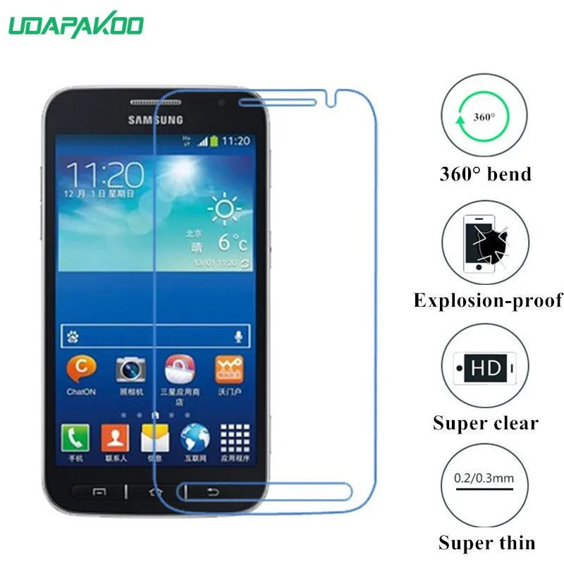 Udapakoo прозрачная закаленная (мягкое стекло) пленка для Samsung Galaxy Core Advance i8580 нано